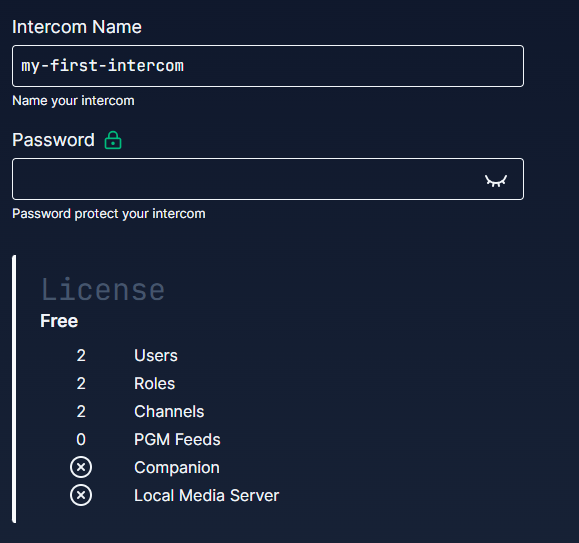 General settings dialog
